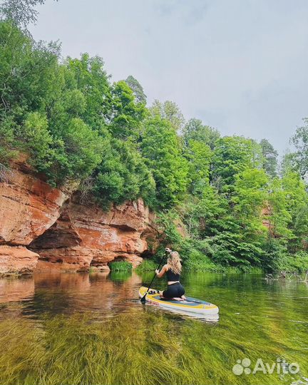 Sup борд по реке 
