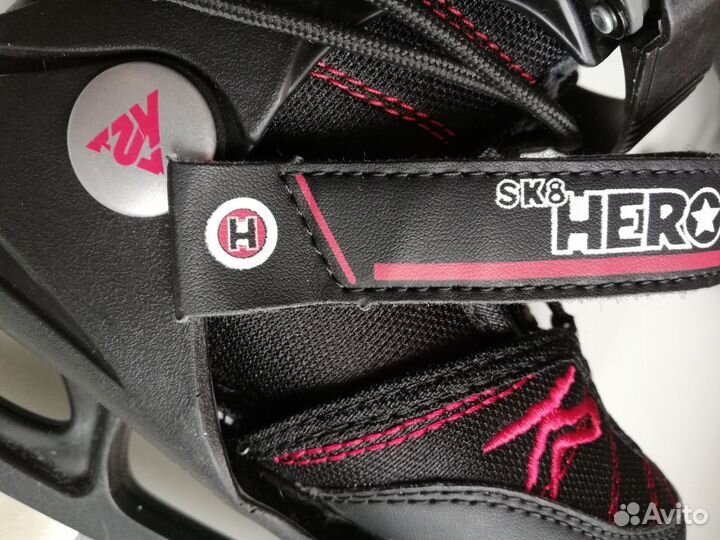 Ледовые коньки К2 детские раздвижные 17-20,5 см