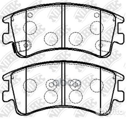 Колодки тормозные дисковые перед mazda 6 Sa