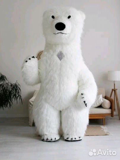 Белый Мишка, ростовые куклы для взрослых