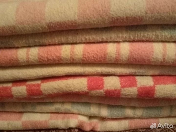 Одеяла детские байковые семь штук