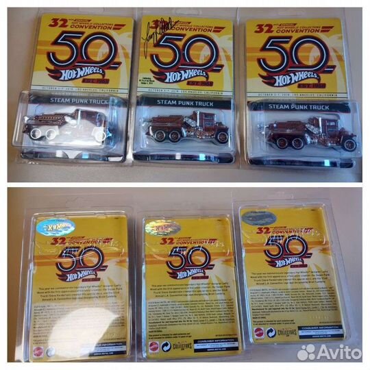 Hot wheels машинки, с автографами, коллекционные