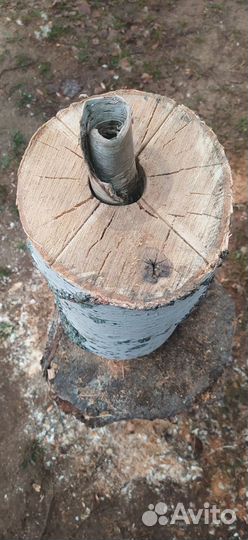 Финская свеча, полено с собой