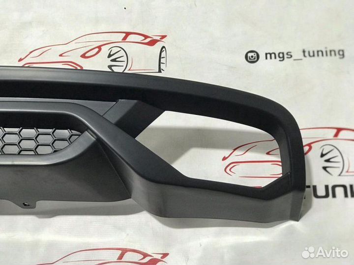 Диффузор на Audi A4 в стиле S4 2015-2019 ABT Стиль