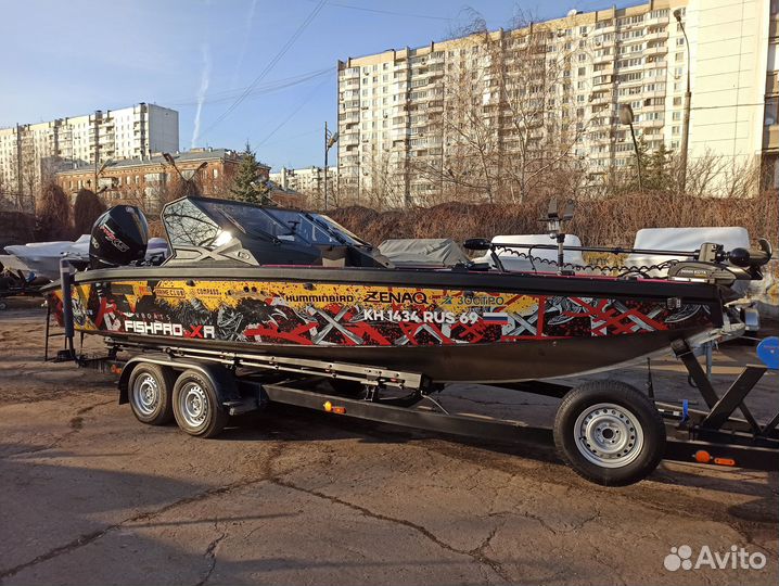 Алюминиевая лодка fishpro XR 4P (Volzhanka)