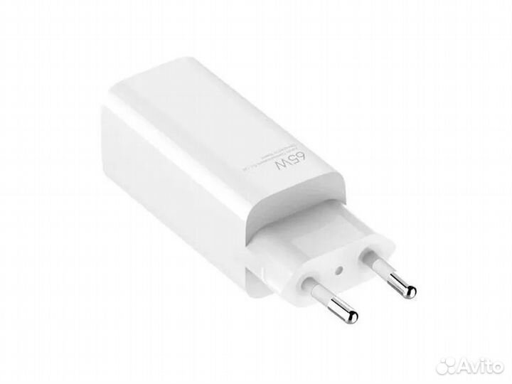 Блок питания Xiaomi 65W GaN (USB-A + TypeC)