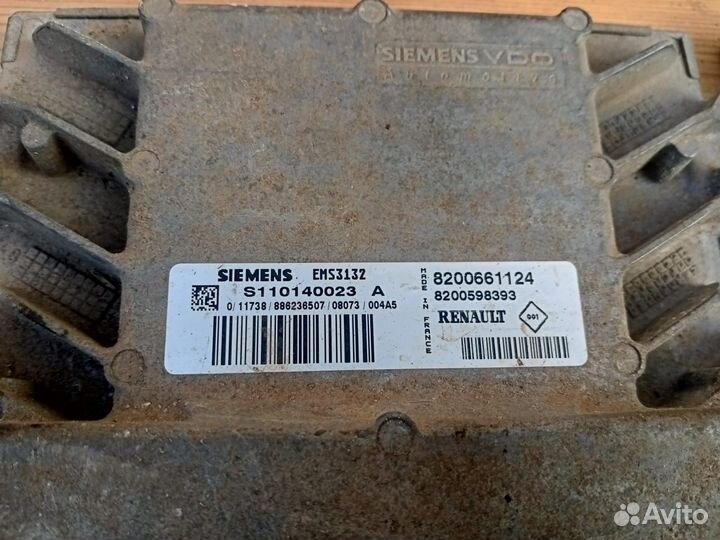 Блок управления двигателем Рено Логан 1.4 2008 г