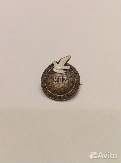 Значок голубь MDZ 1954