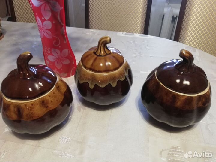 Горшки для запекания, набор 3 шт