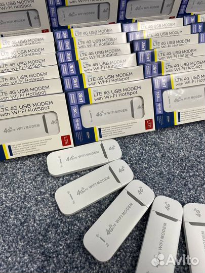 Безлимитный LTE 4G модем с WiFi роутером (+SIM)