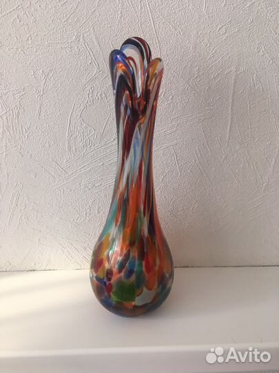 Ваза из цветного стекла. Османский стиль