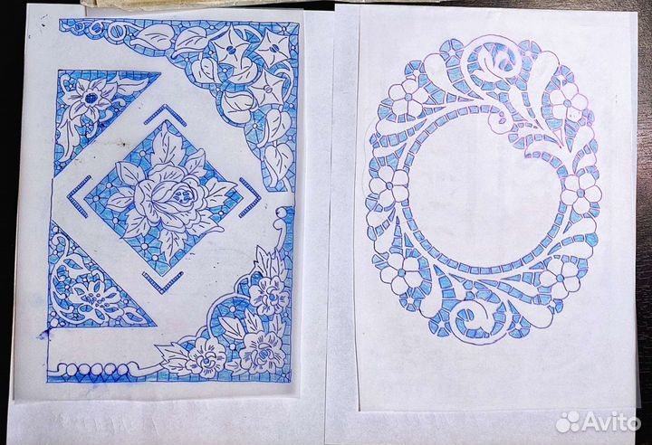 Вышивка Ришелье. Схемы для салфеток и скатертей