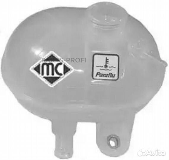 Metalcaucho 03855 Бачок радиатора fiat panda 03-n500