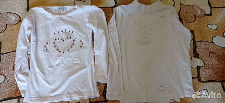 Вещи на девочку 128-140,школьные блузки