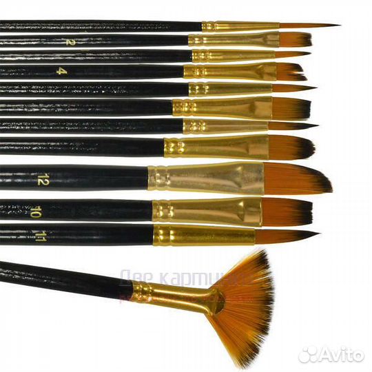 Кисти для рисования набор (12 шт)