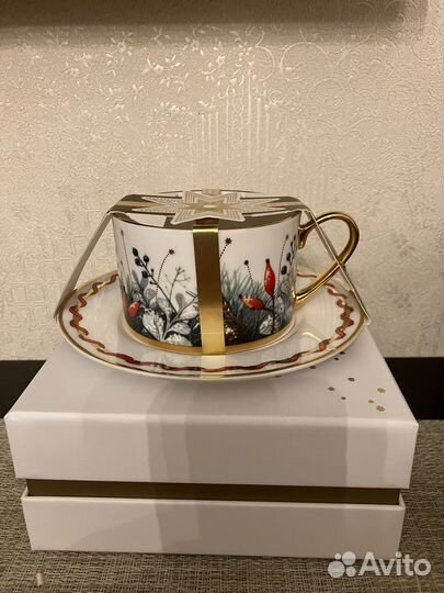 Чайная пара Императорский форфоровый завод