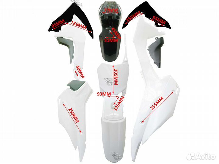 Пластик на Ирбис ттр 125 и аналог