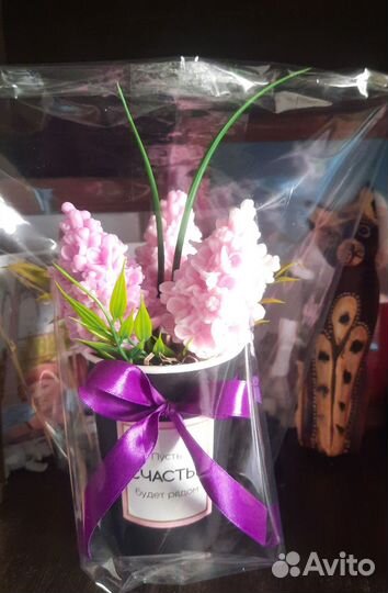 Букет сирени из мыла