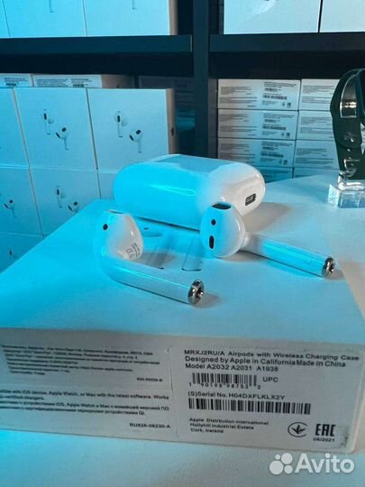 AirPods 2 Premium новые + чехол в подарок