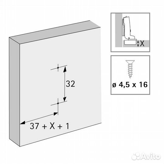 Монтажная планка System 8099 Sensys, Intermat, L37