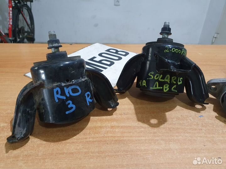 Правая подушка двс киа рио 3 хундай солярис