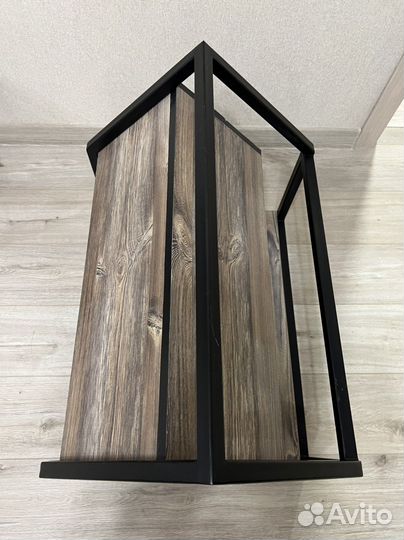 Дом и подставка для мисок для кошки/собаки лофт