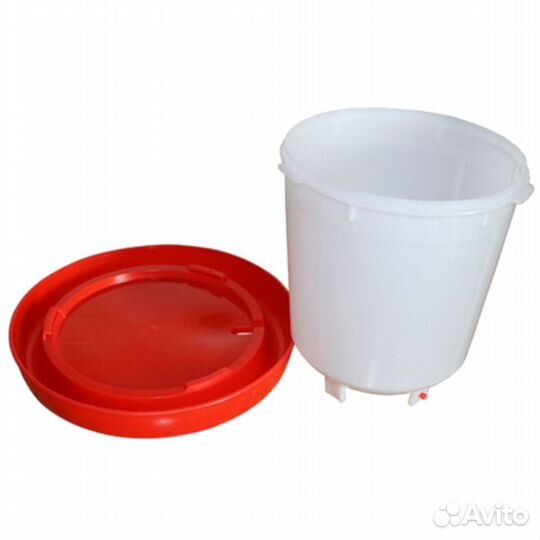 Поилка для кур вакуумная 1,5 л с ручкой