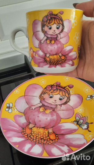 Набор тарелка с кружкой детский