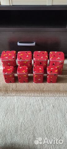 Жестяные банки для сыпучих продуктов СССР новые