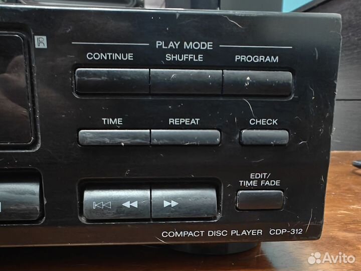 CD-плеер Sony CDP-312 нерабочий