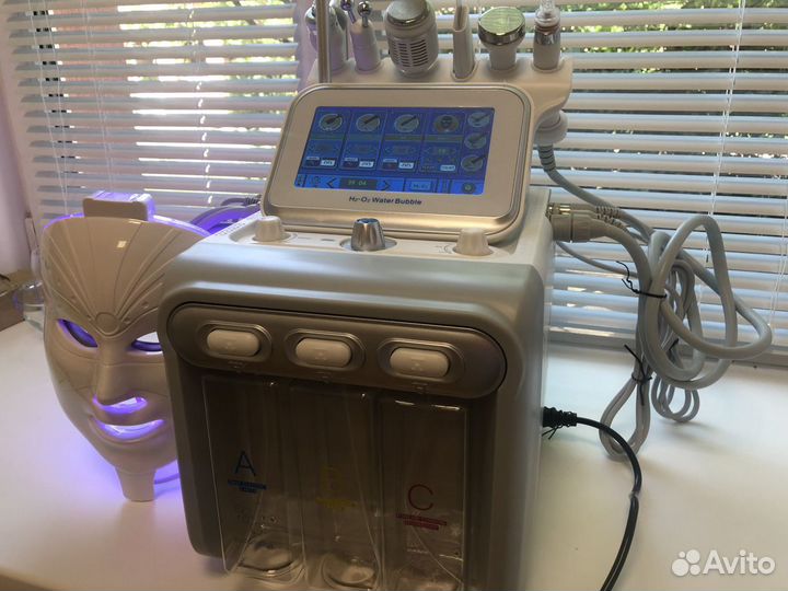 Аквапилинг лэд маска Ультразвуковой скрабер