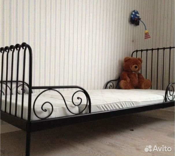 Кованная кровать, детская, икея