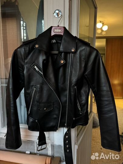 Кожаная куртка, косуха zara