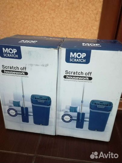 Швабра с ведром и отжимом на 8л