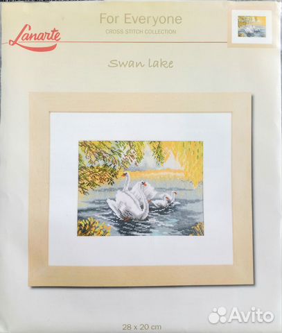 Набор для вышивания Lanarte 34989 Лебединое озеро