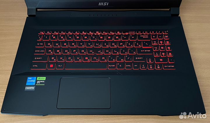 Игровой Ноутбук MSI 17.3 RTX 3050 i5 SSD 24года