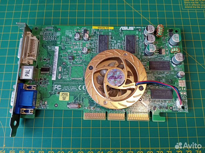 Видеокарты AGP asus V9520 128Mb (GeForce FX5200)