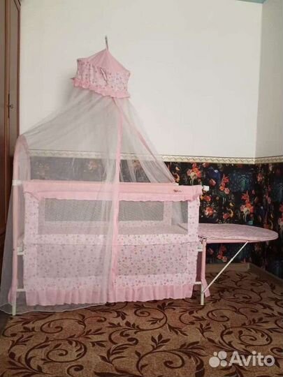 Кровать с балдахином + автолюлька