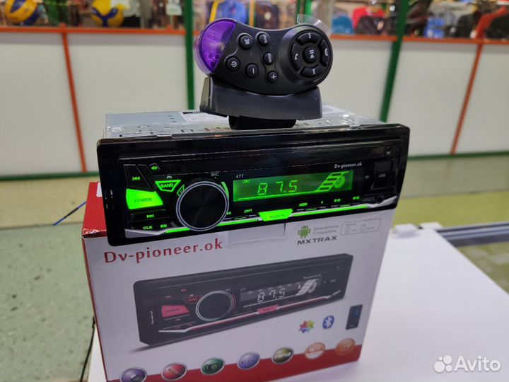 Магнитола Pioneer с пультом на руль,RGB подсветка