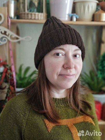 Шапка женская вязаная