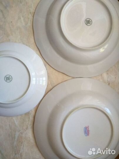 Чайные пары гдр, тарелки Кахла и Япония