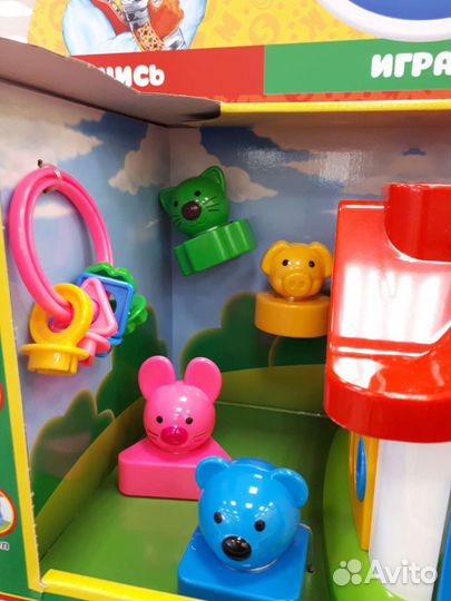 Игра, игрушка домик-теремок, шар моторики пианино