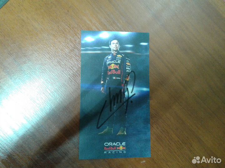 Автограф Серхио Переса (2022, Формула 1)