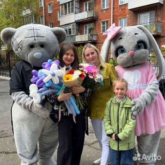 Ростовые куклы Мишка Тедди и Зайка