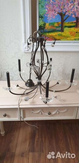 Люстра 1 шт и бра 5шт бу