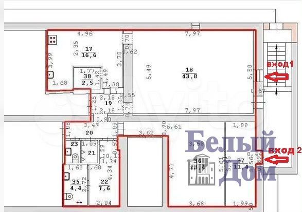 Сдам помещение свободного назначения, 119 м²