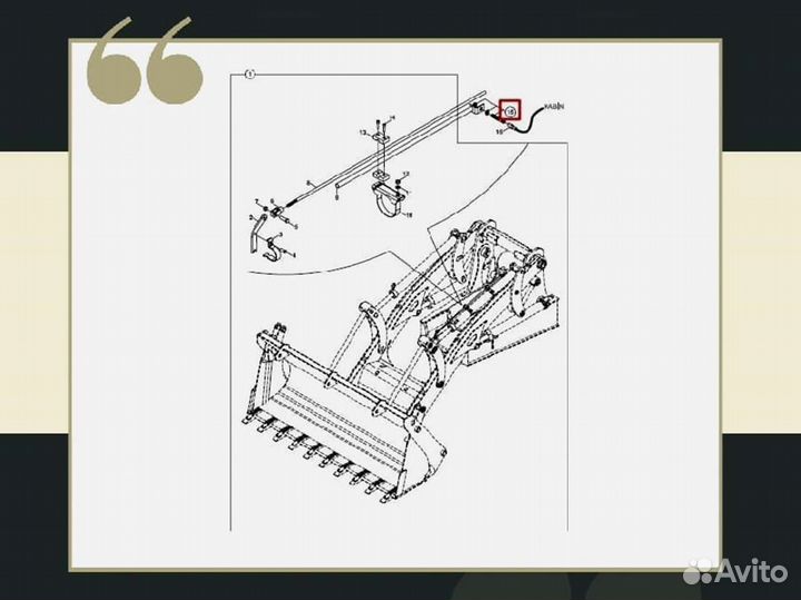 Датчик положения ковша погрузчика Hidromek