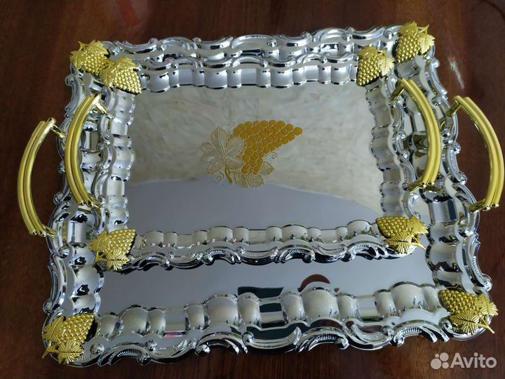 Поднос хромированный, парра