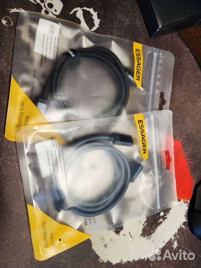 Кабель Type C - Type C 60w 1m магнитный