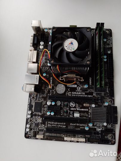 Материнская плата Gigabyte GA-F2A85XM-HD3+ Проц